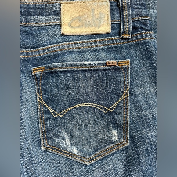 Cult of Individuality Women’s Distressed Straight Leg Y2K Jeans size 29 - Picture 8 of 12